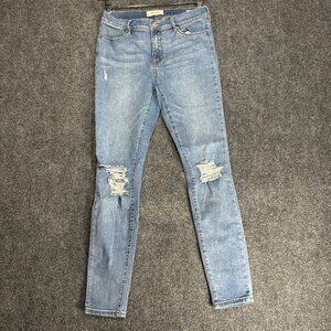 Pacsun Jeans Womens 29 Jegging Light Wash Cotton Stretch Distressed Pockets